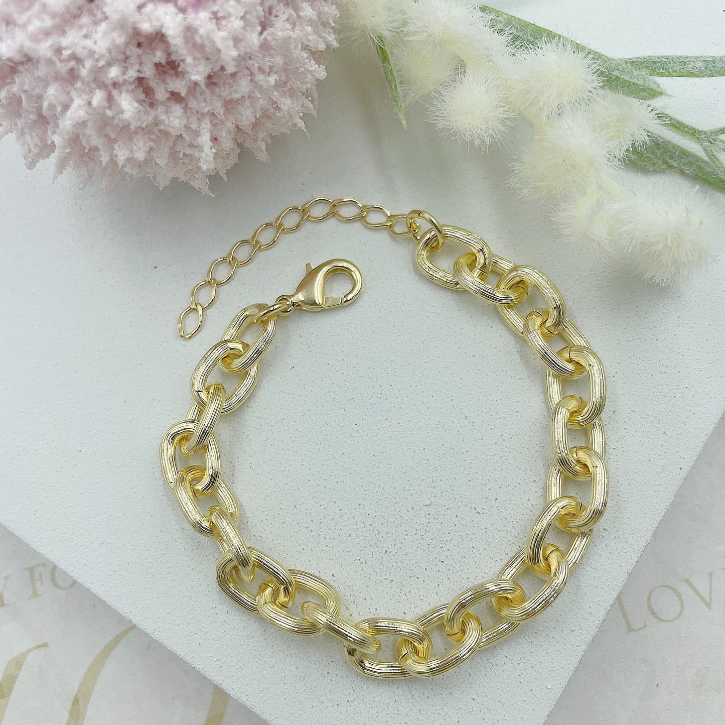 Matte Golden Chain Bracelet