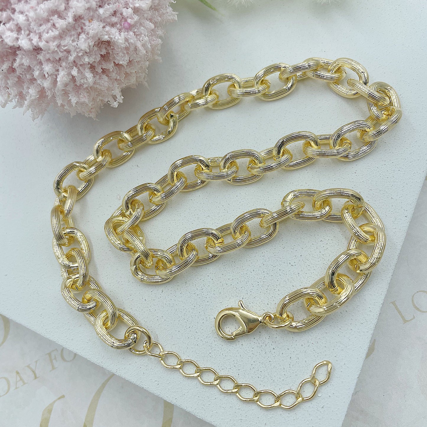 Matte Golden Chain Necklace