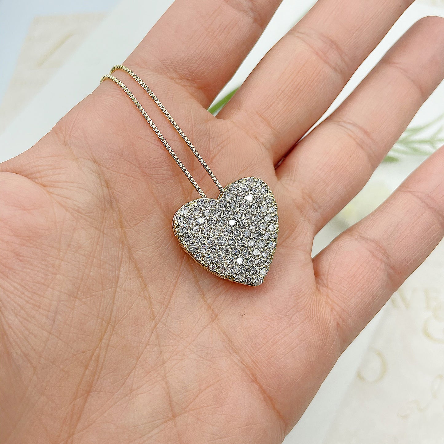 Heart Of Shining Stones Necklace