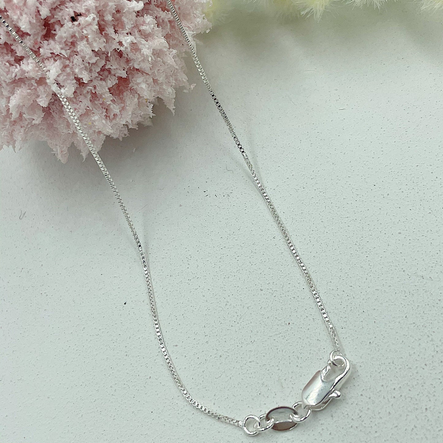 Necklace Rhodium Plated "MOM"