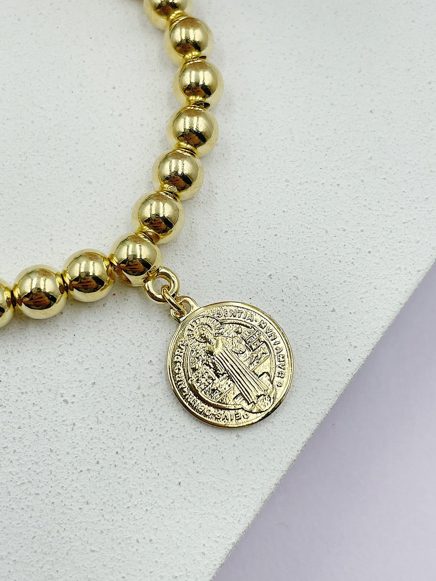 Saint Benedict Medal Hanging Pendant Bracelet