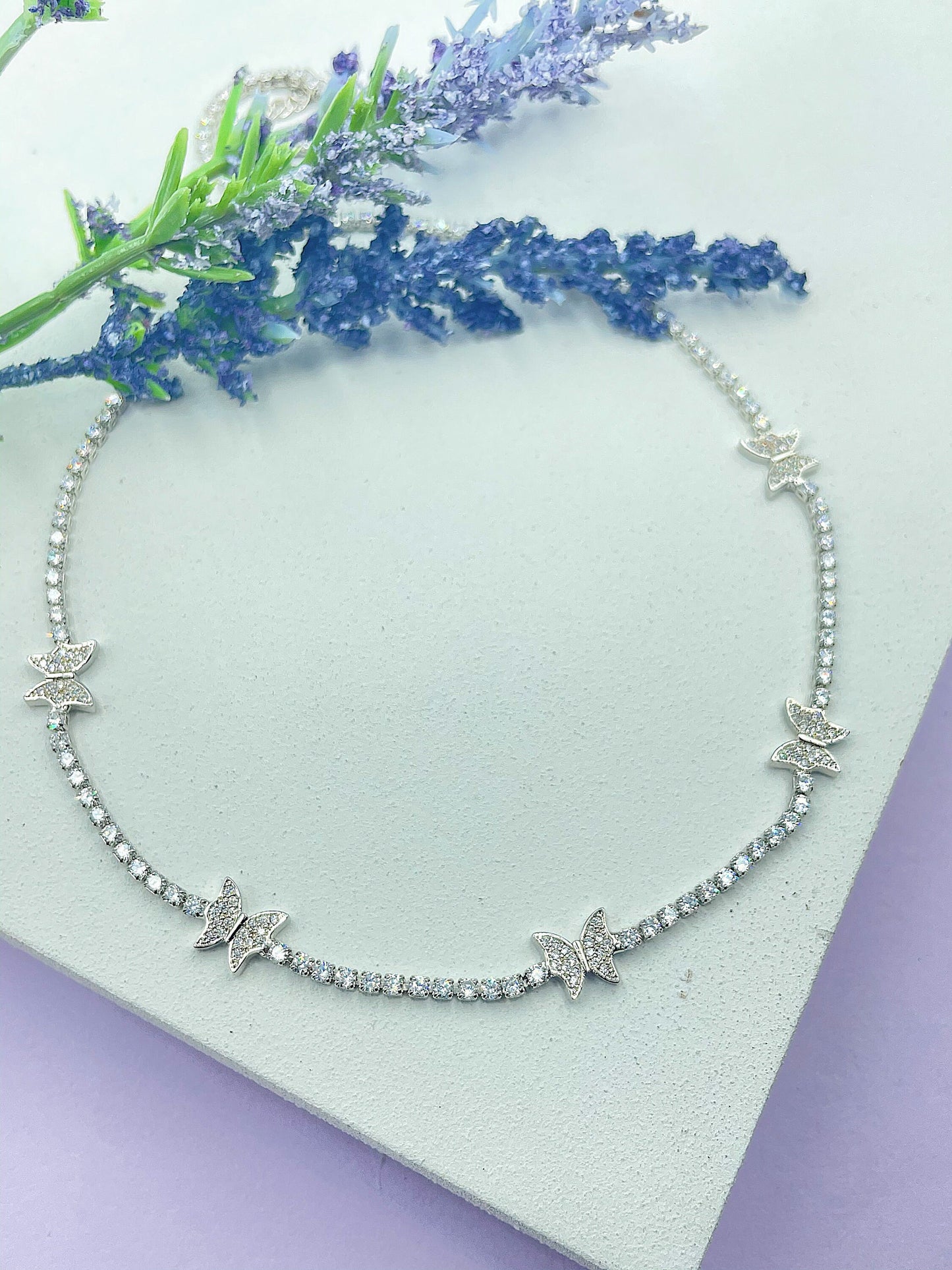 5 Butterflies Necklace