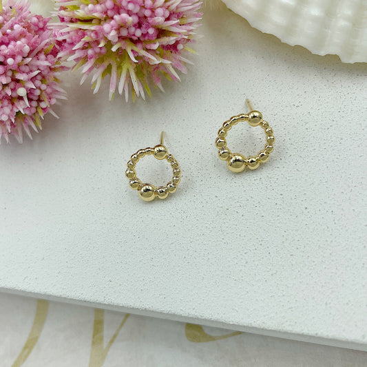 Circle Of Balls Stud Earrings