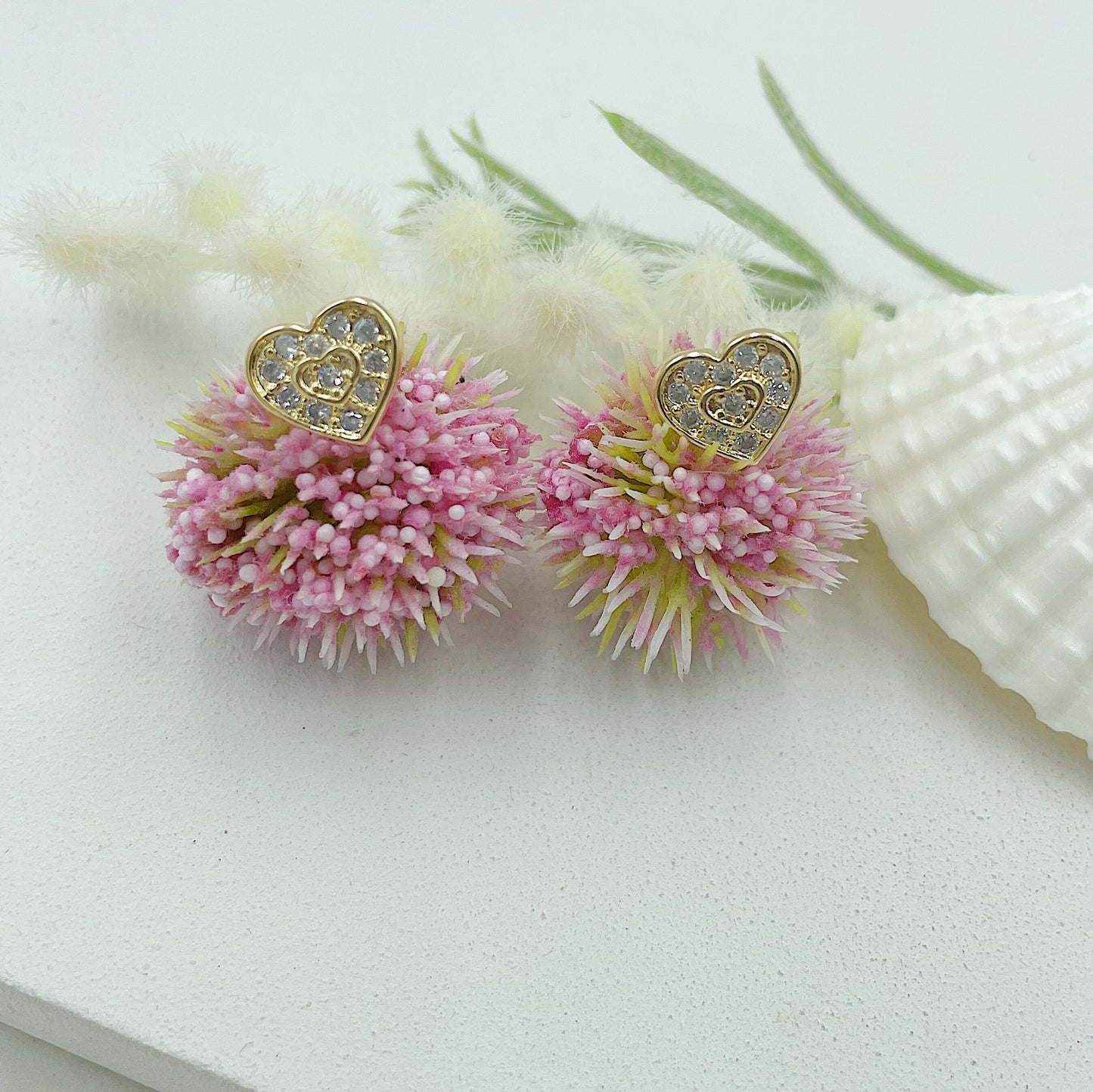 Bright Heart Stud Earrings