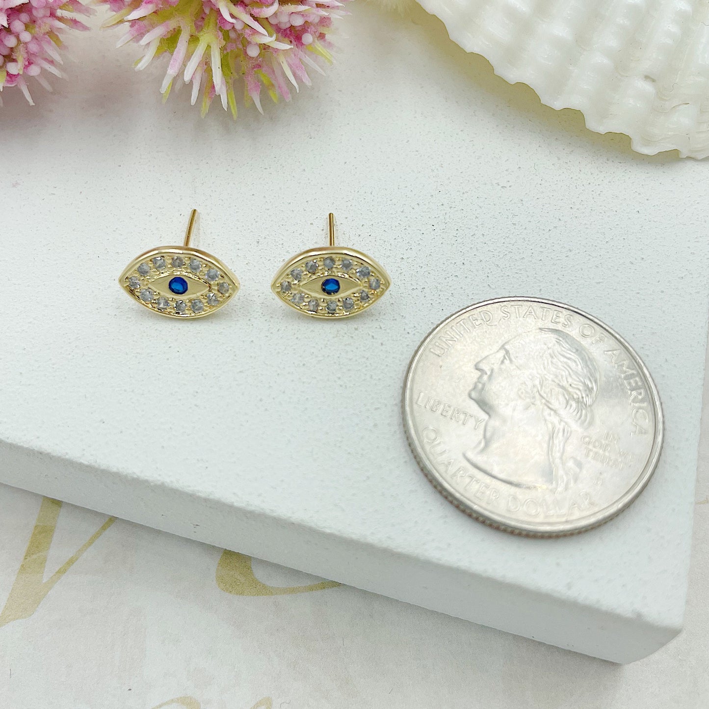 Bright Greek Eye Earrings