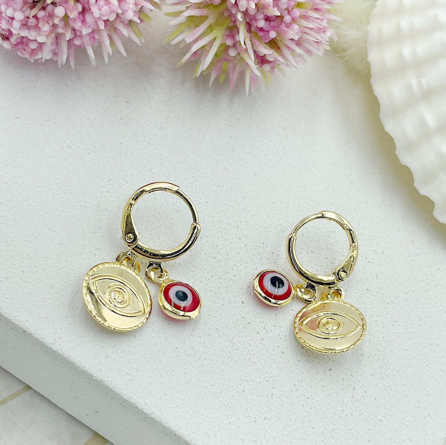 Hanging Greek Eye Earrings