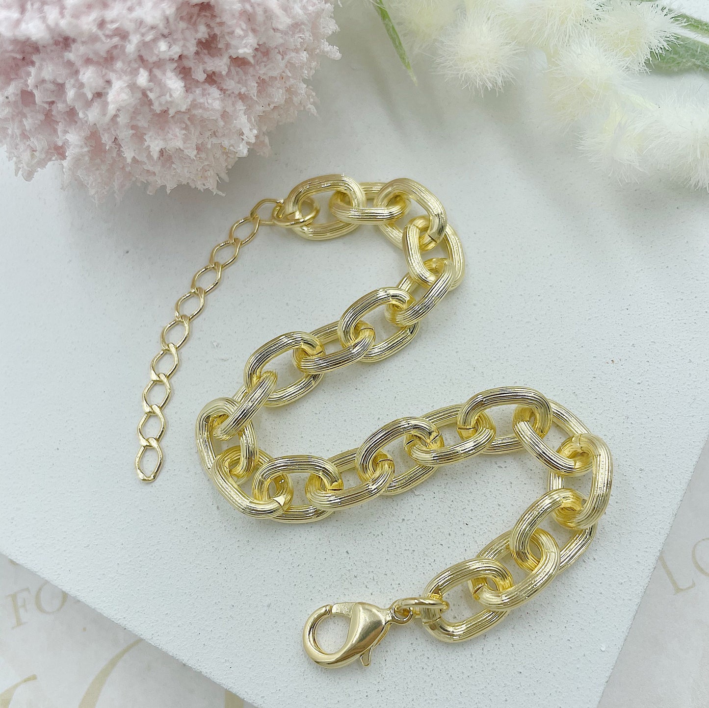 Matte Golden Chain Bracelet