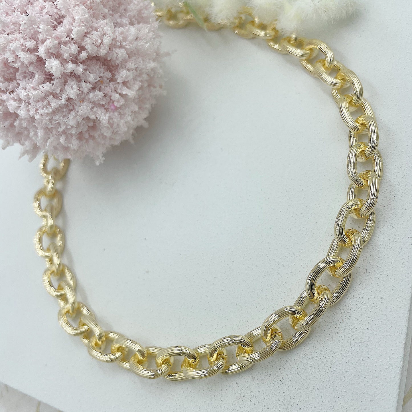 Matte Golden Chain Necklace