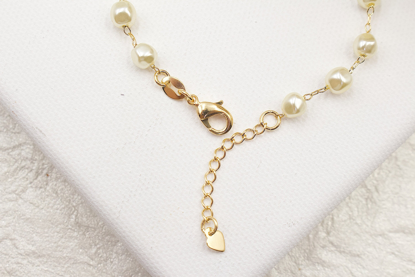 Rounded Faux Pearl Bracelet