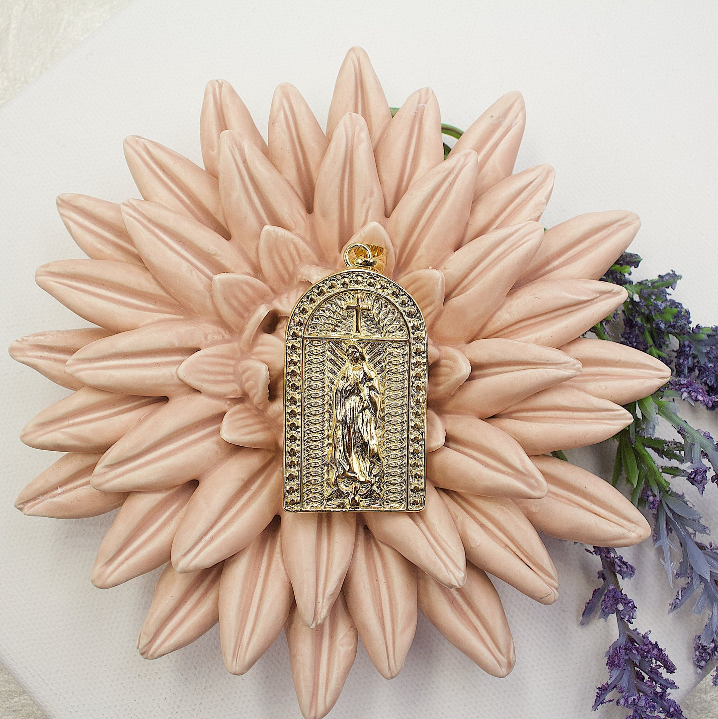 Altar Of Saint Guadalupe Pendant