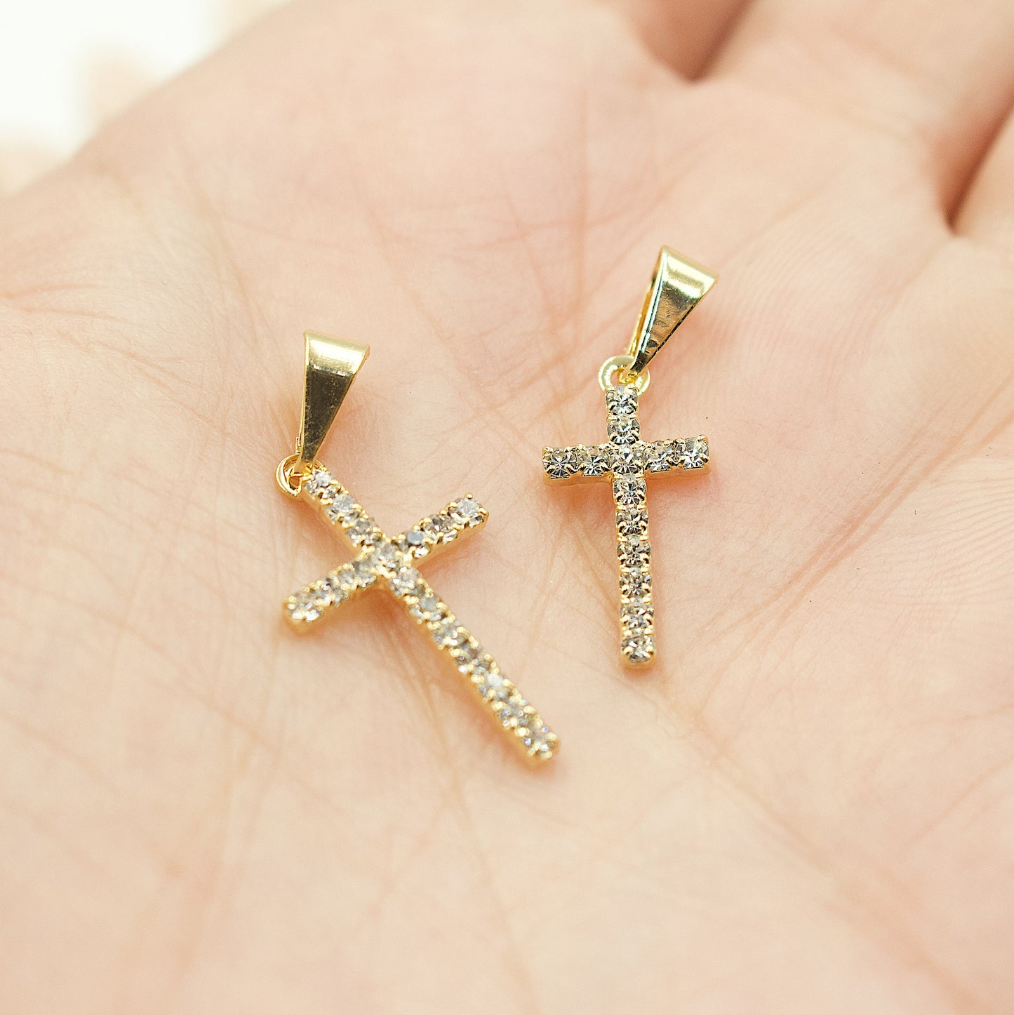 Cross All In Rhinestones Pendant