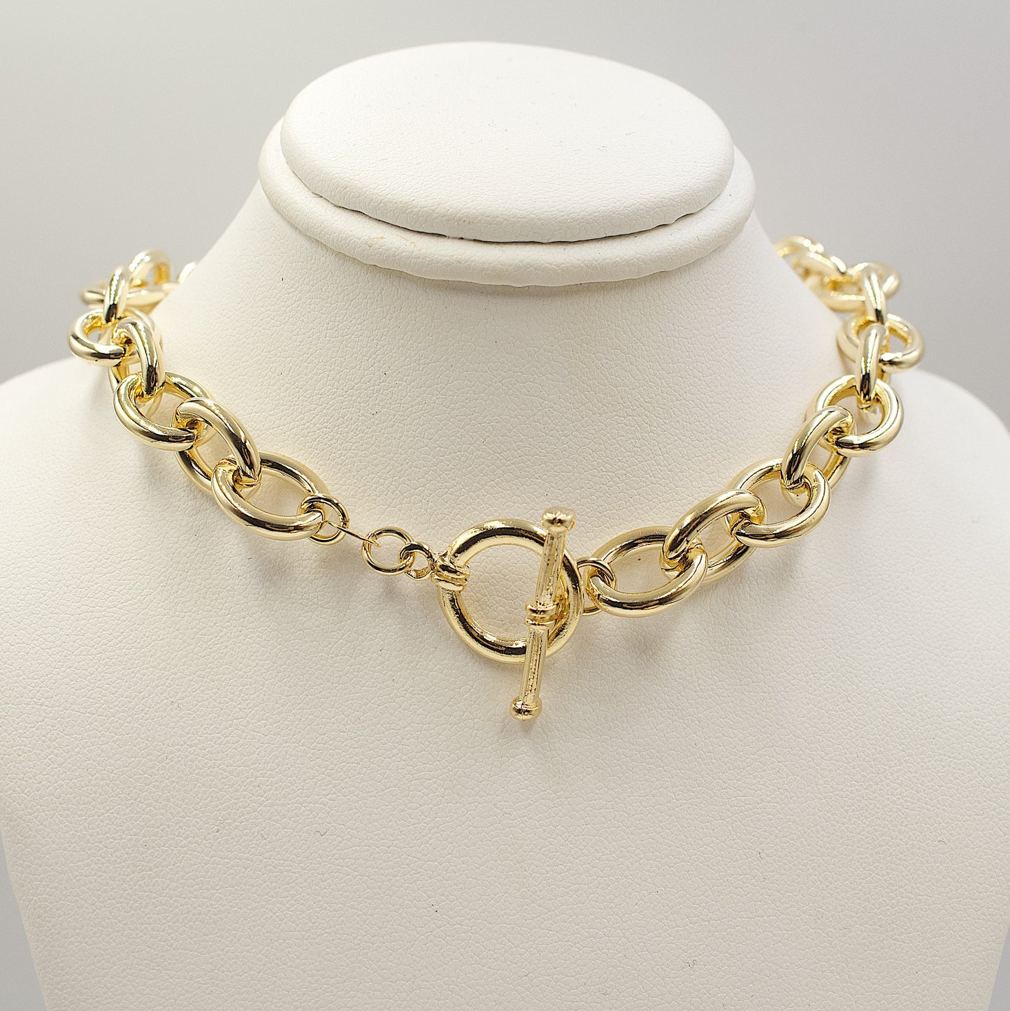 Oval Ring Chain Necklace