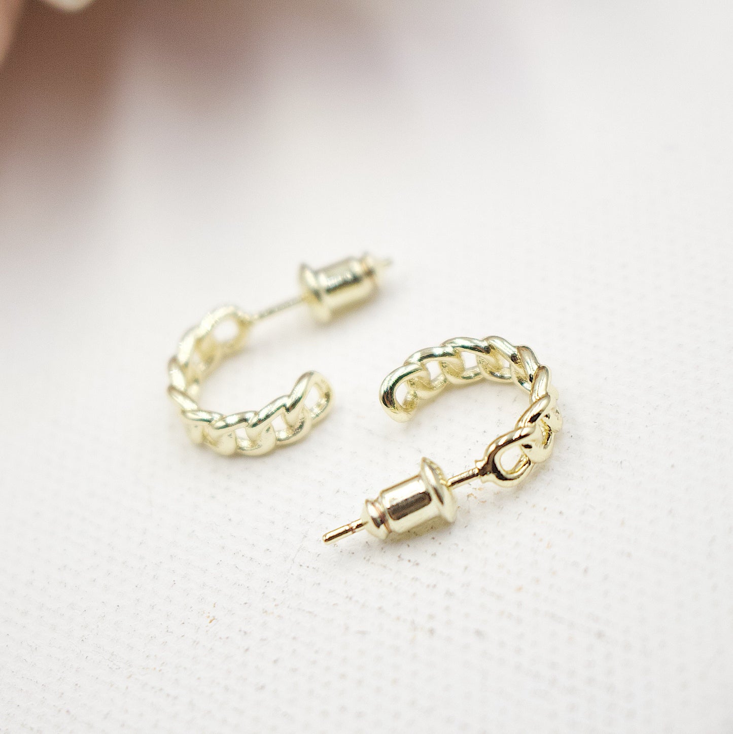 Mini Open Ring In Current Style Earrings