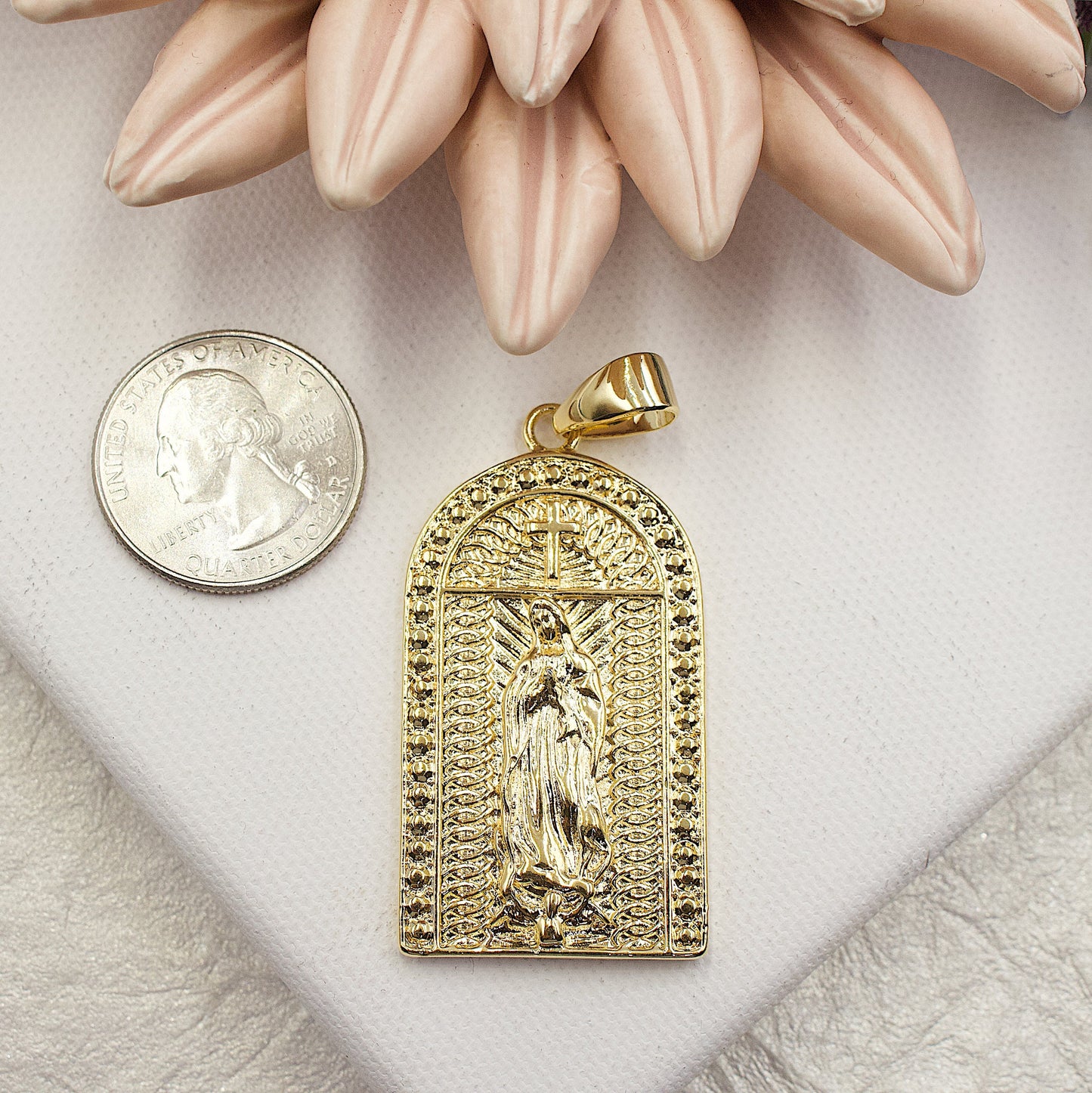 Altar Of Saint Guadalupe Pendant