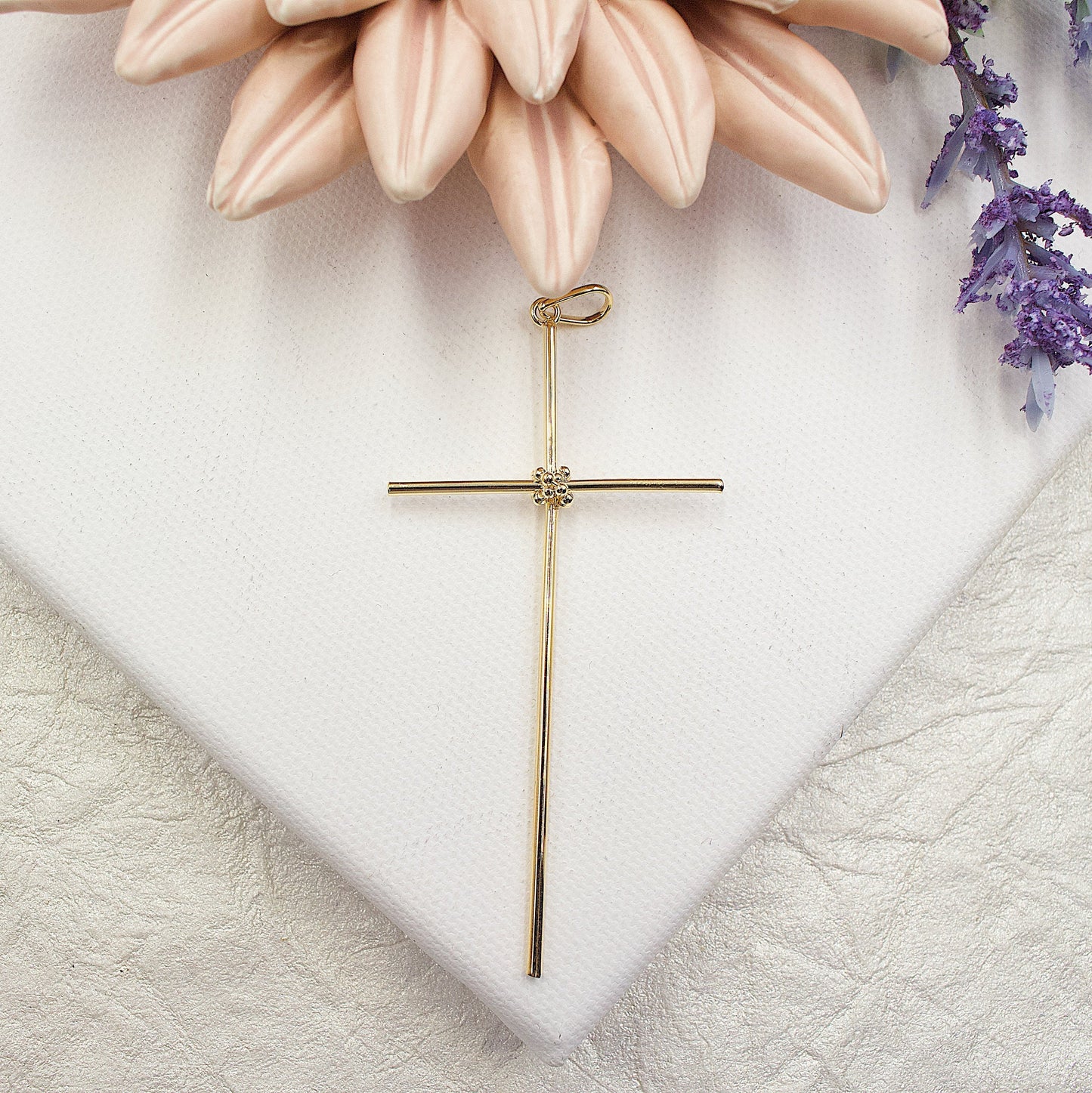 Smooth Thin Cross Pendant