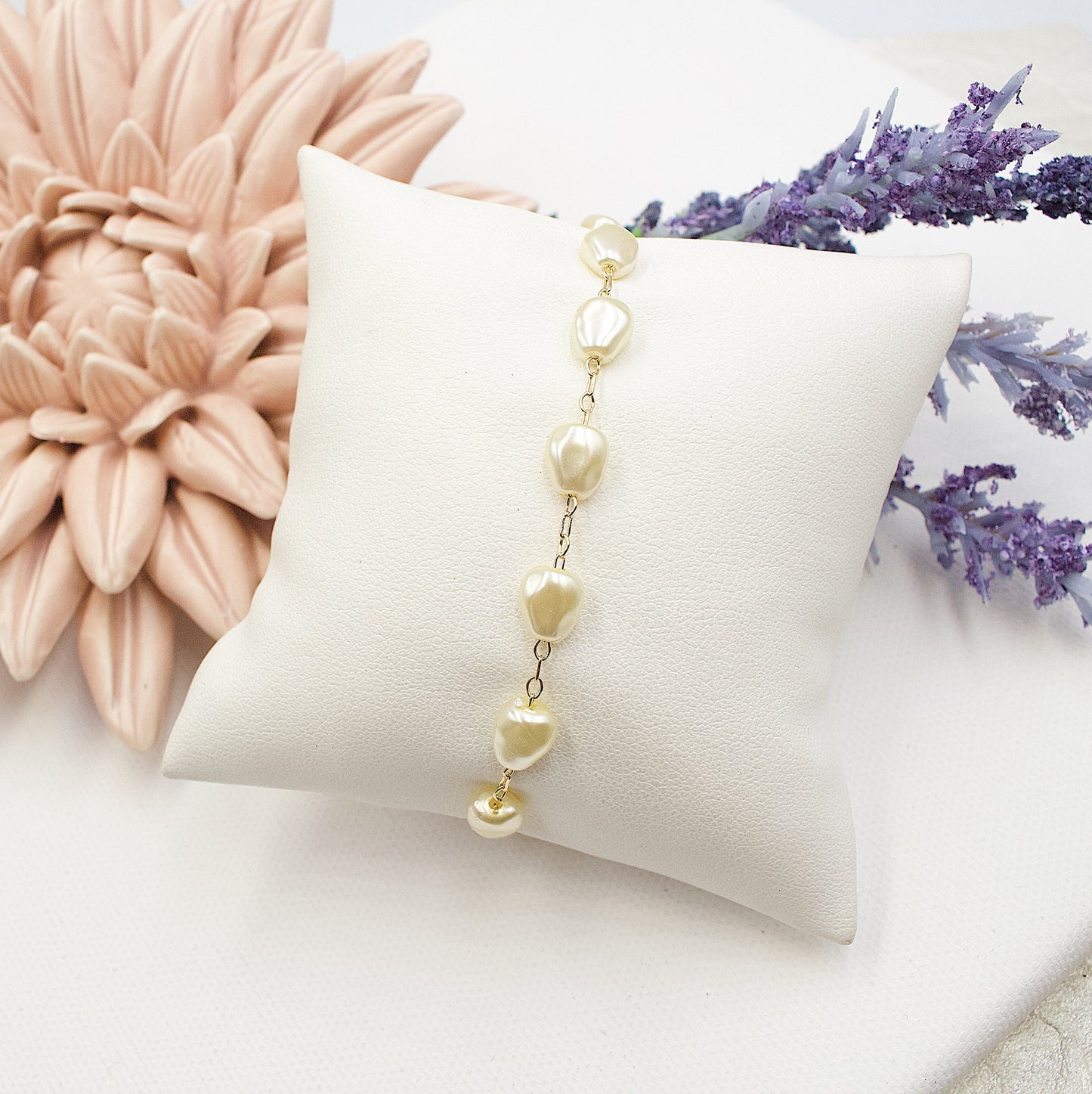 Corn Shaped Pearls Bracelet