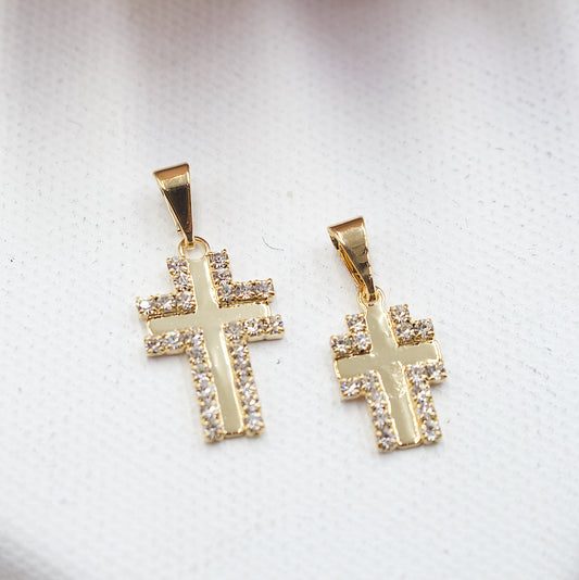 Double Style Cross Pendant