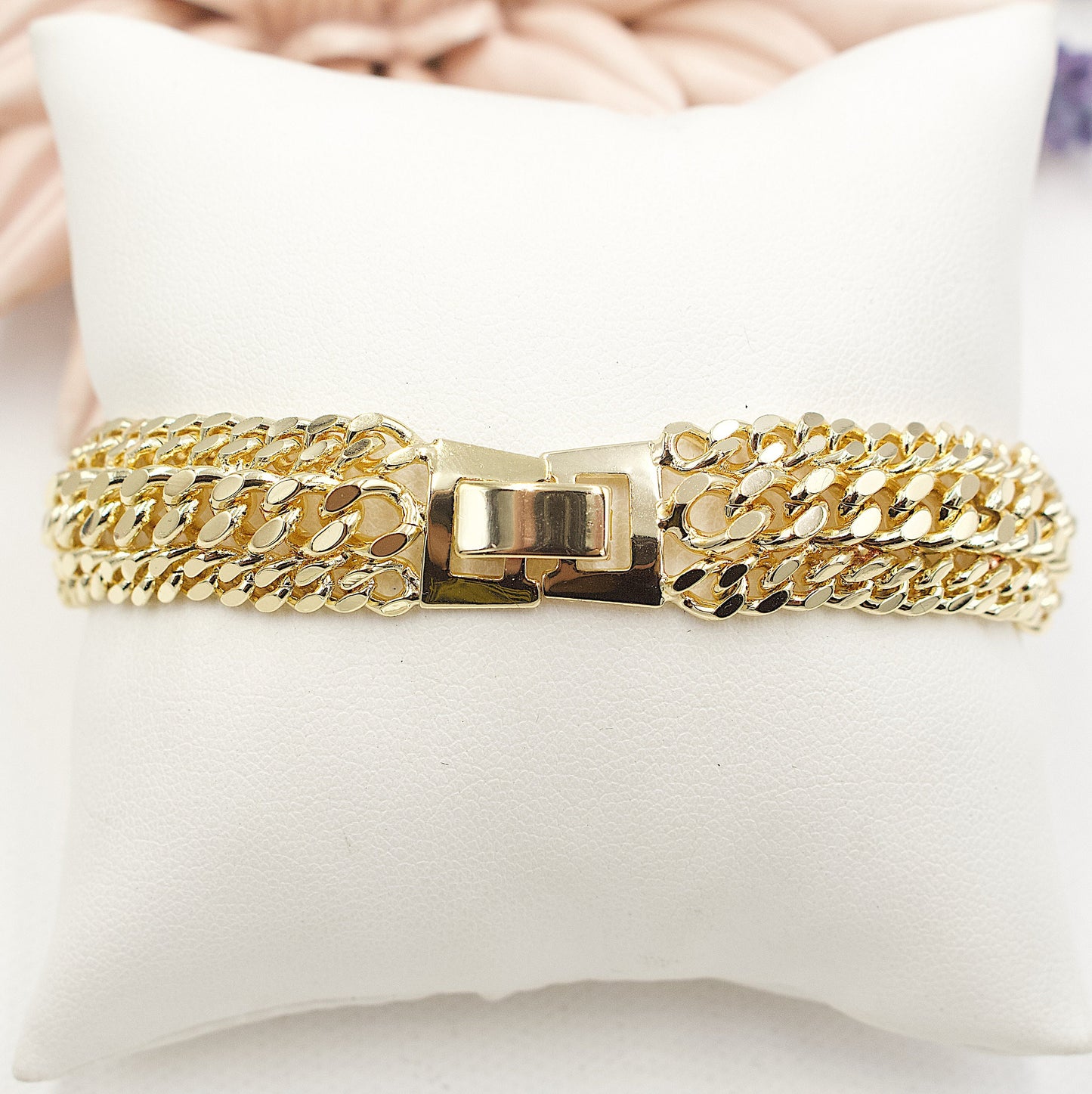 Triple Golden Chain Bracelet