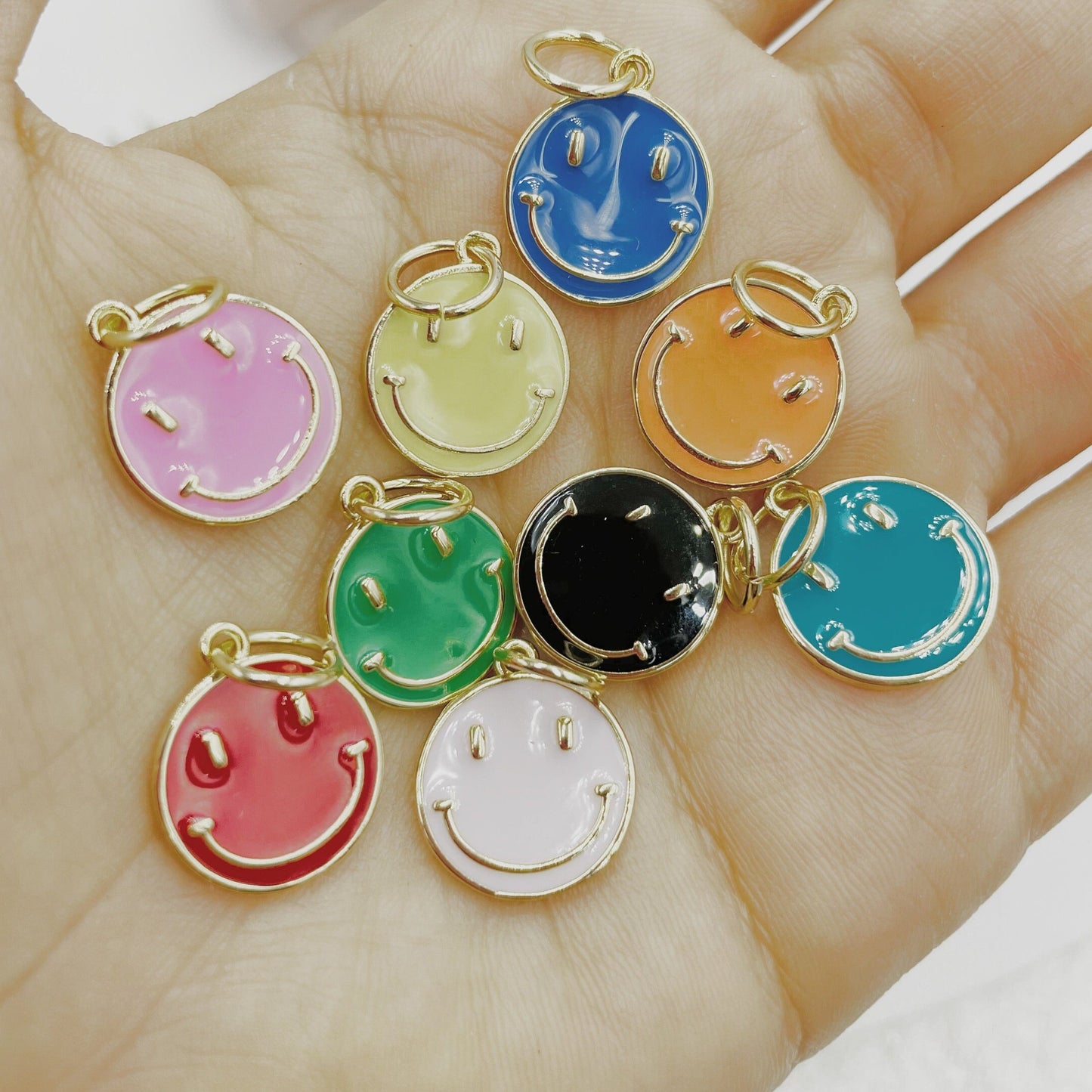 Multicolor Smiley Face Pendant