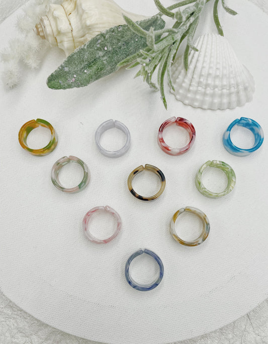 Colorful Funny Resin Ring