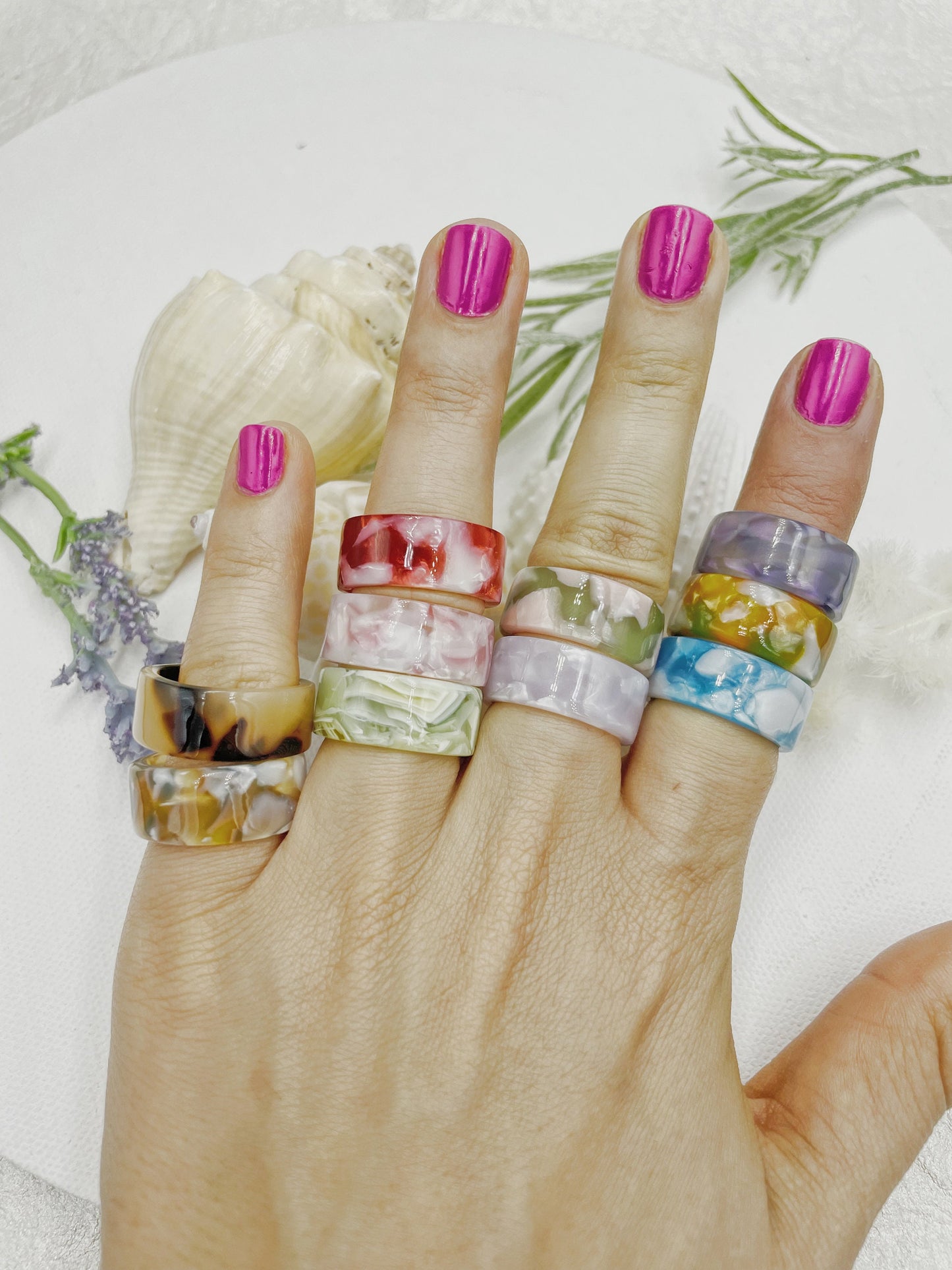 Colorful Funny Resin Ring