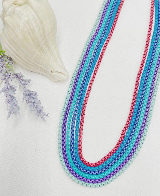 Colorful Enamel Beach Necklace