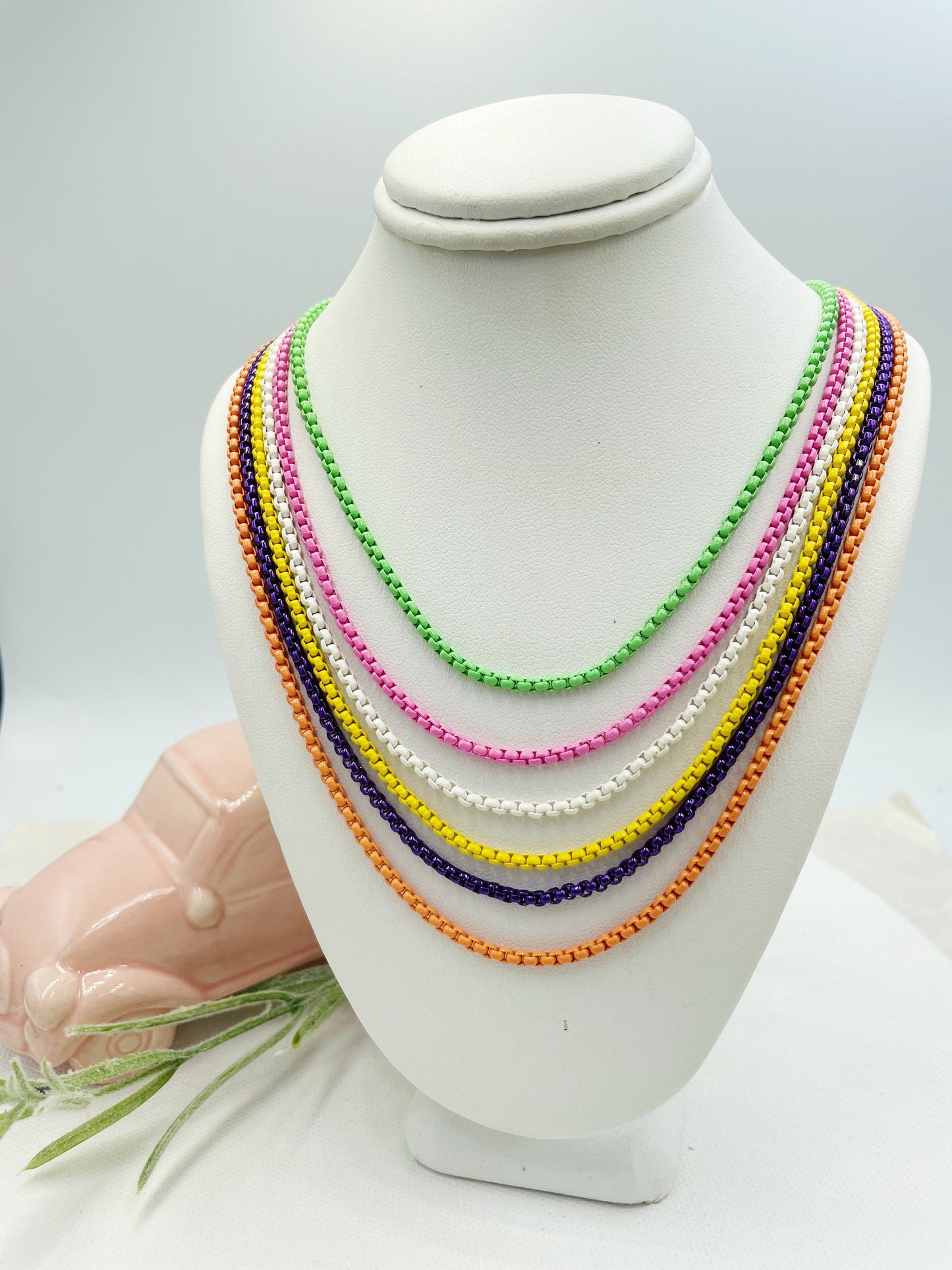 Happy Enamel Colors Beach Necklace