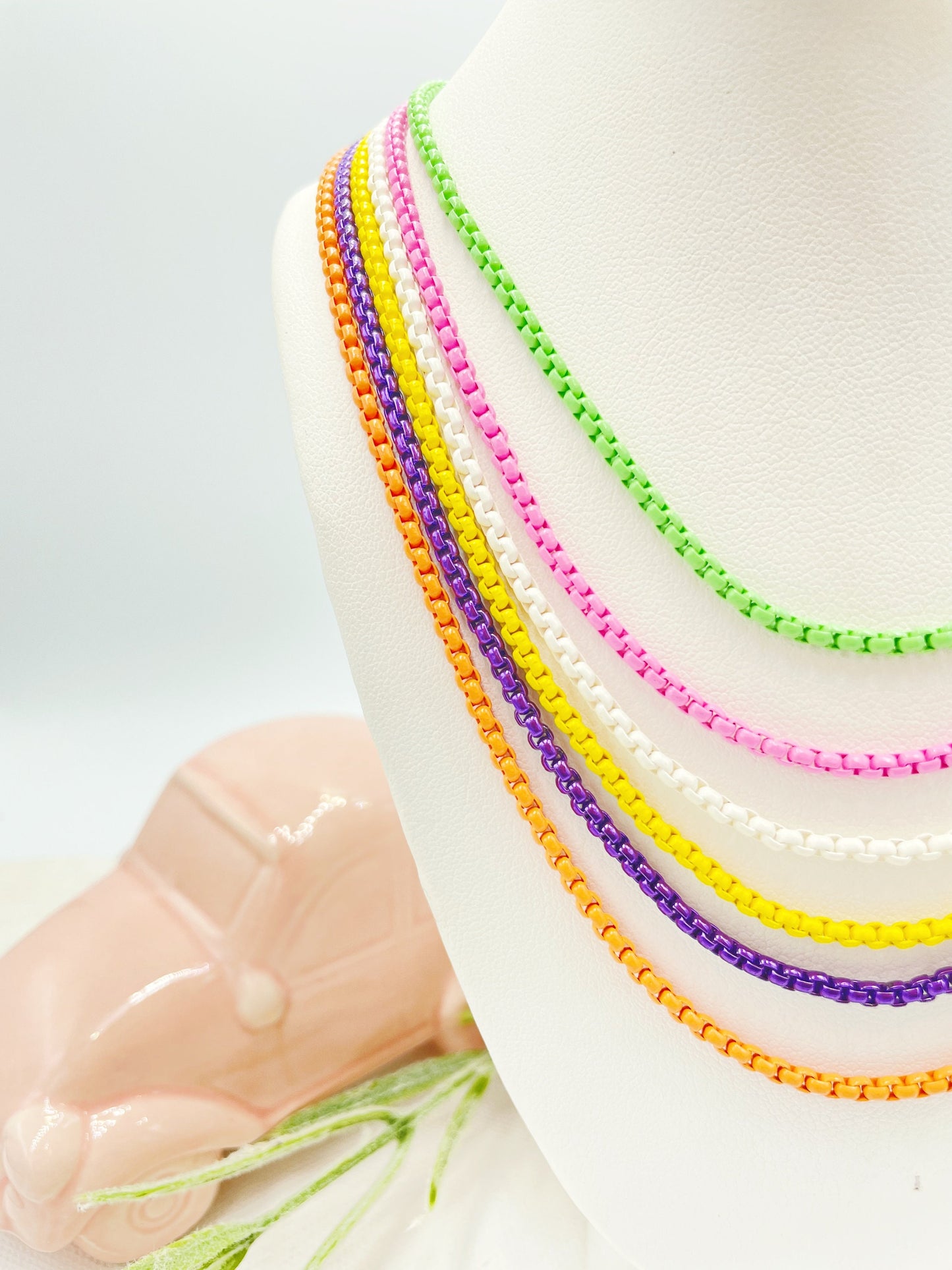 Happy Enamel Colors Beach Necklace