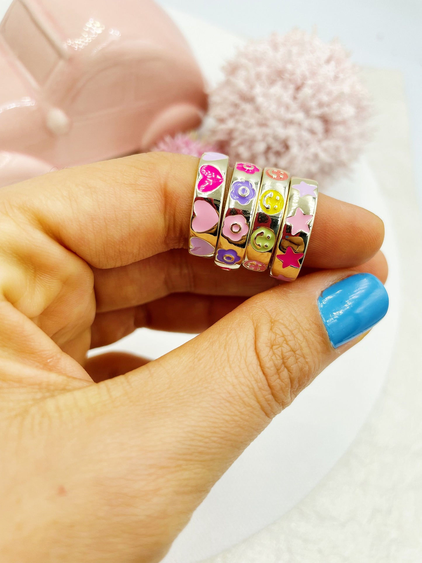 Colorful Cartoons Design Ring