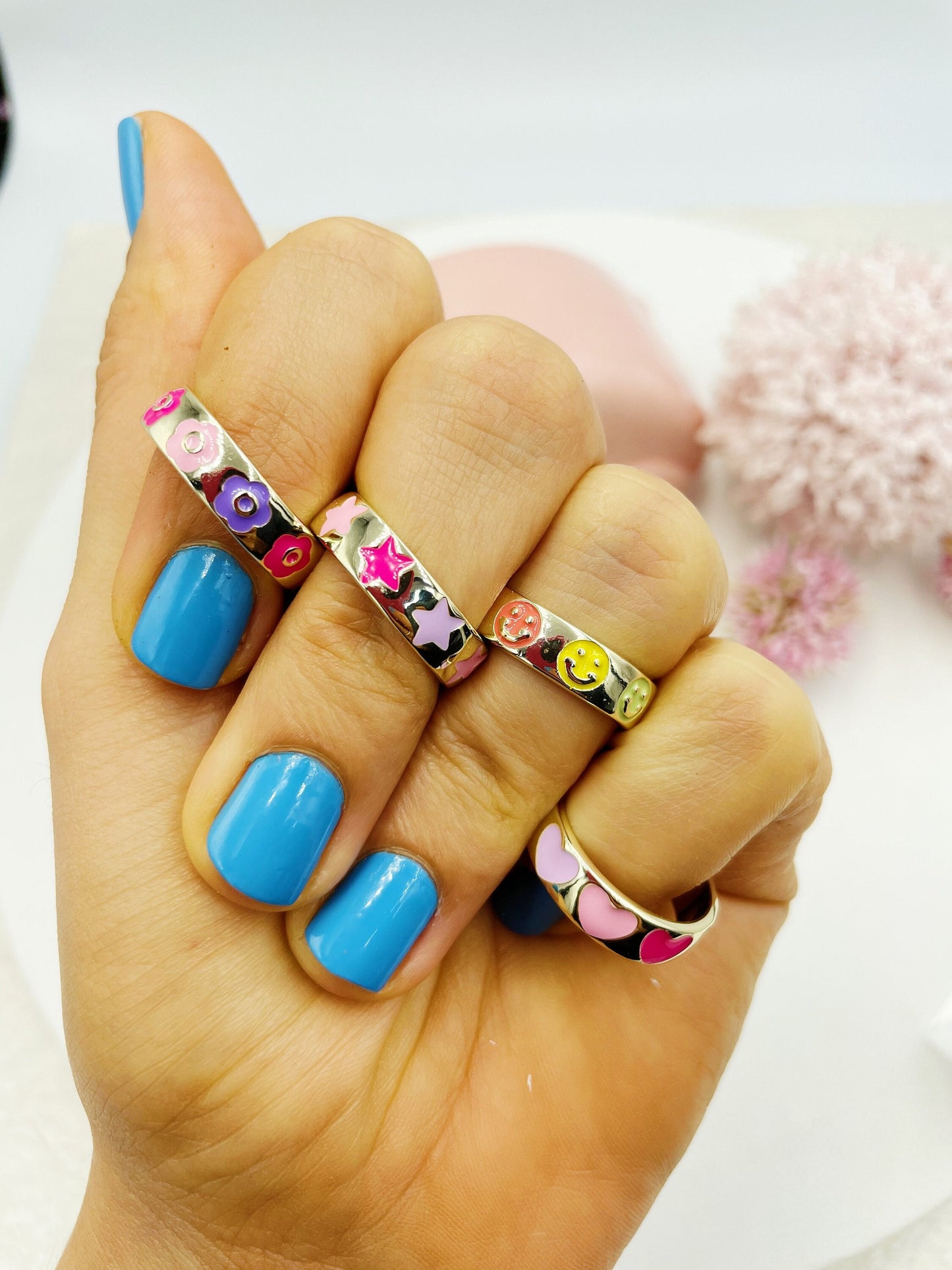 Colorful Cartoons Design Ring