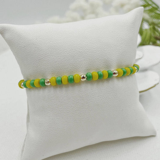 Green & Yellow Beads Orula Bracelet