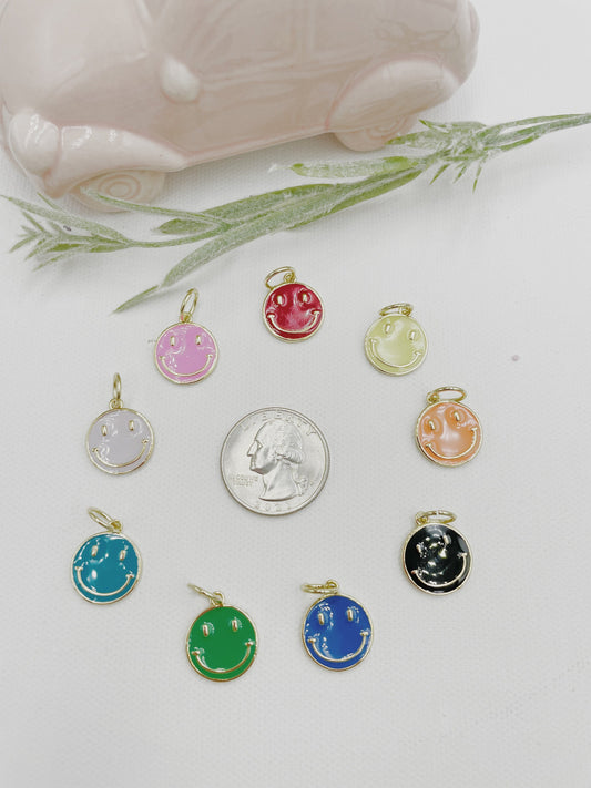 Multicolor Smiley Face Pendant