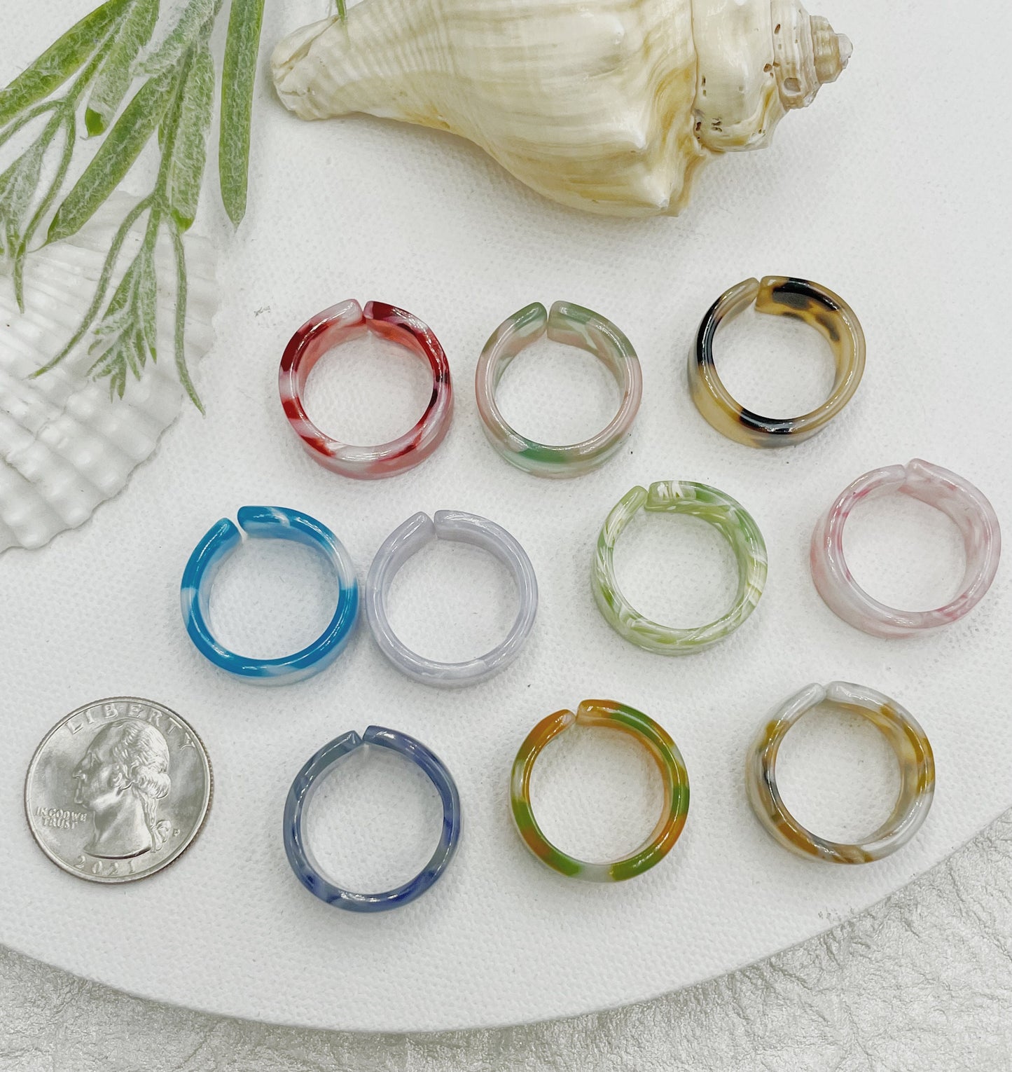 Colorful Funny Resin Ring