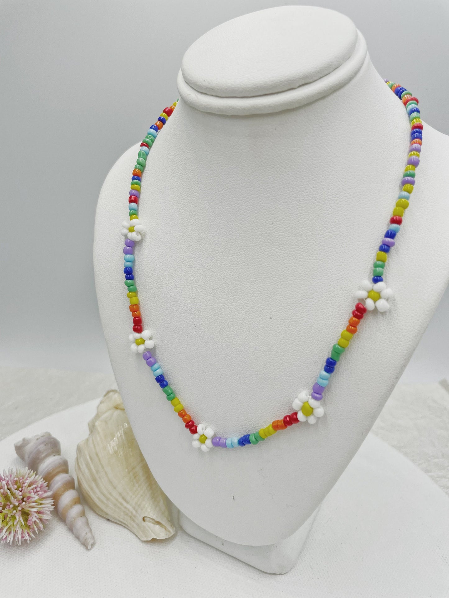 Rainbow Missangas Beach Necklace