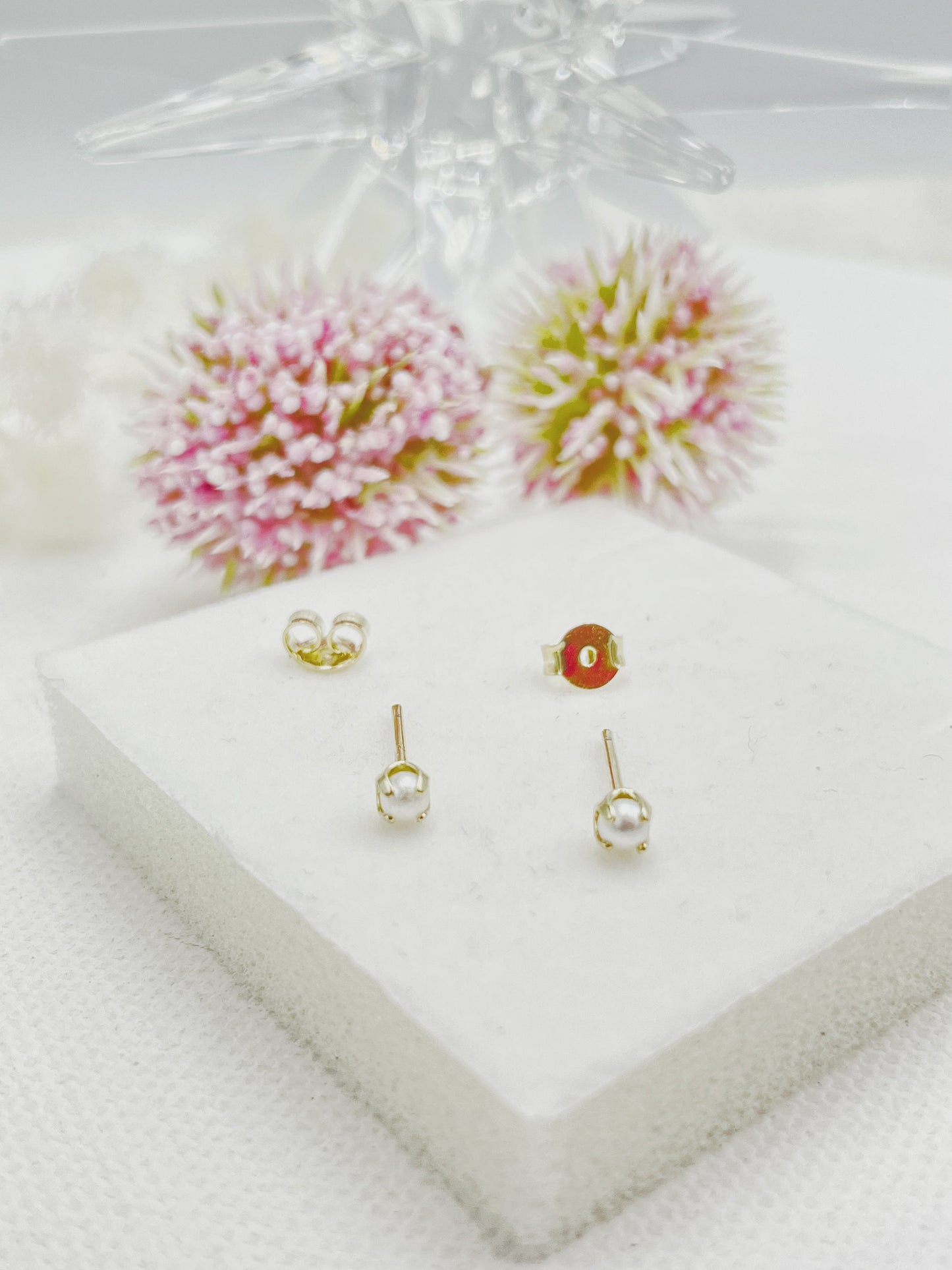 Little Pearl Ball Girl Earrings