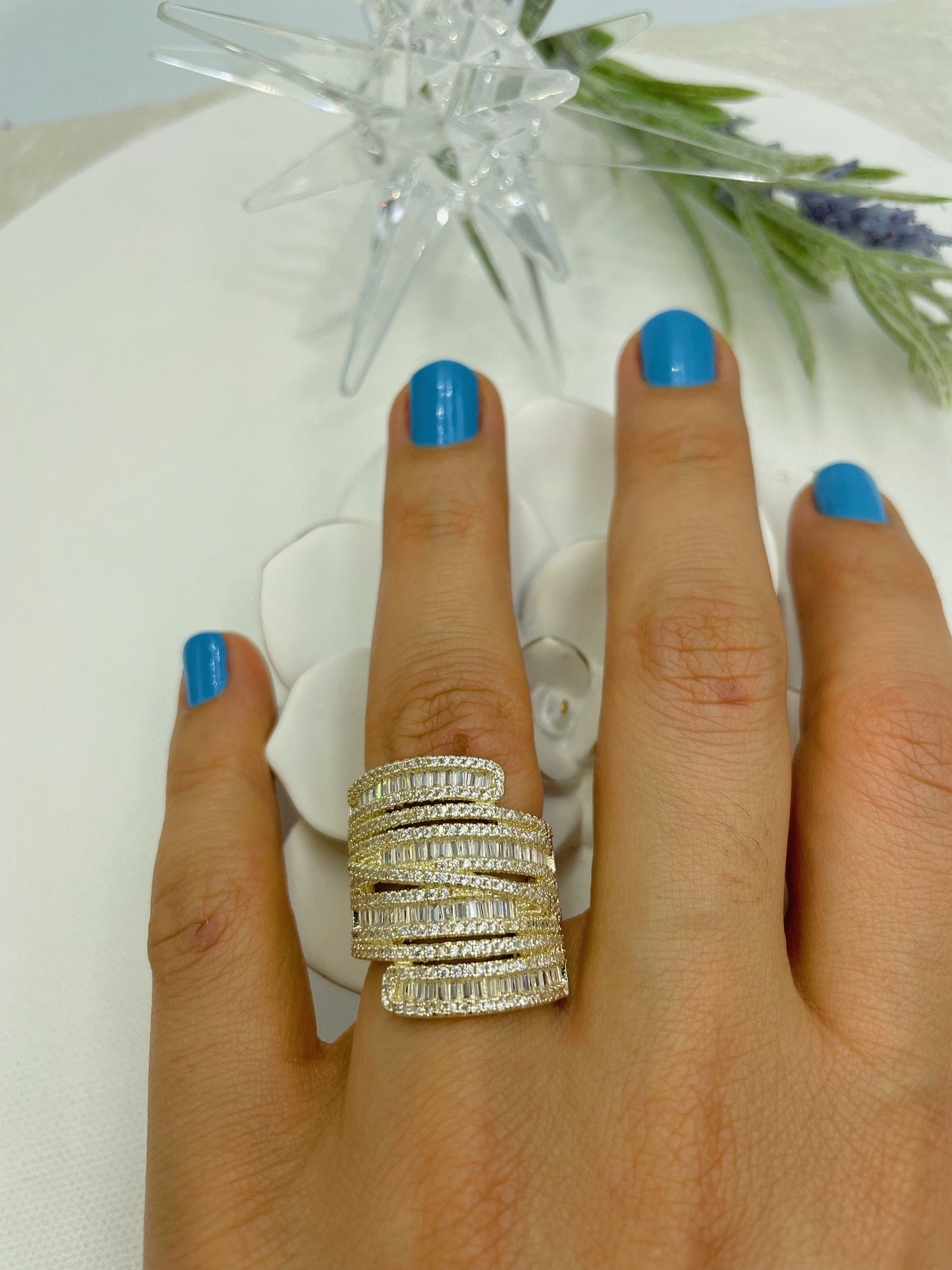 Baguette Zirconia Ring