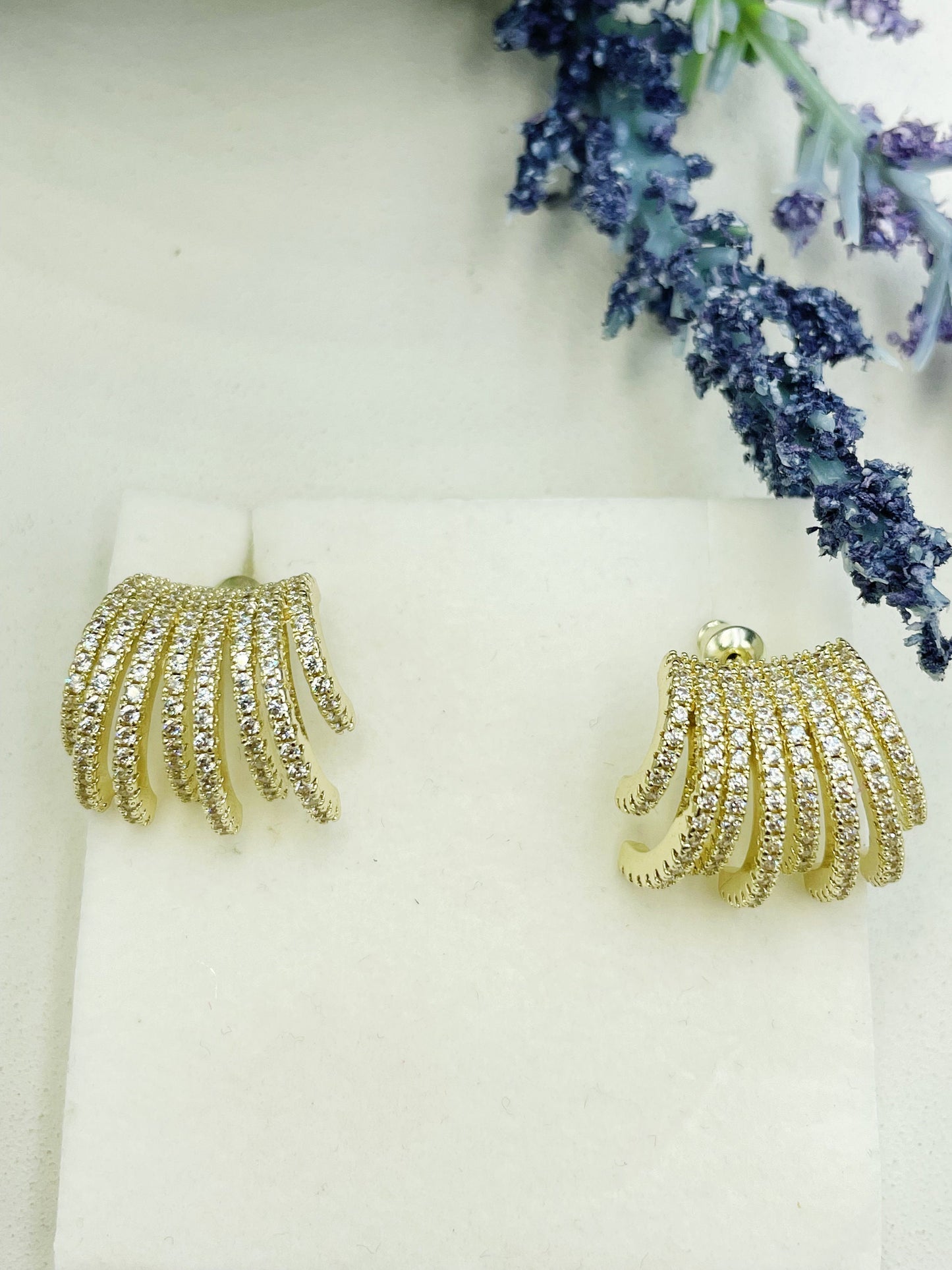 Lovely Zirconia Cascade Earring