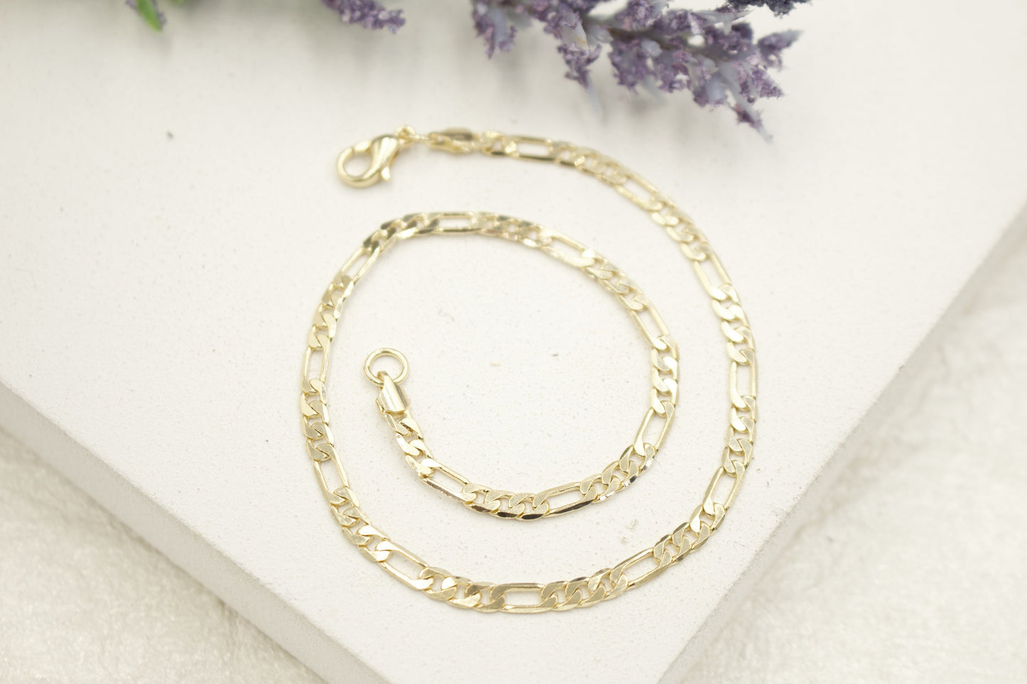 Figaro Chain Anklet 3mm